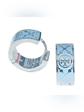 Tory Burch Silver Hoop Earrings